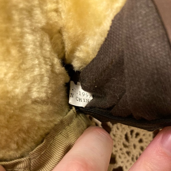 1992 Tender Heart Treasures Aviator Teddy Bear - Jointed with Working Clothing - Picture 5 of 17